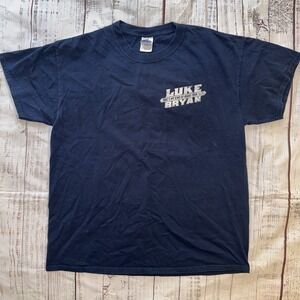 Luke Bryan That's My Kind Of Night 2014 Tour T-Shirt Navy Blue • Large